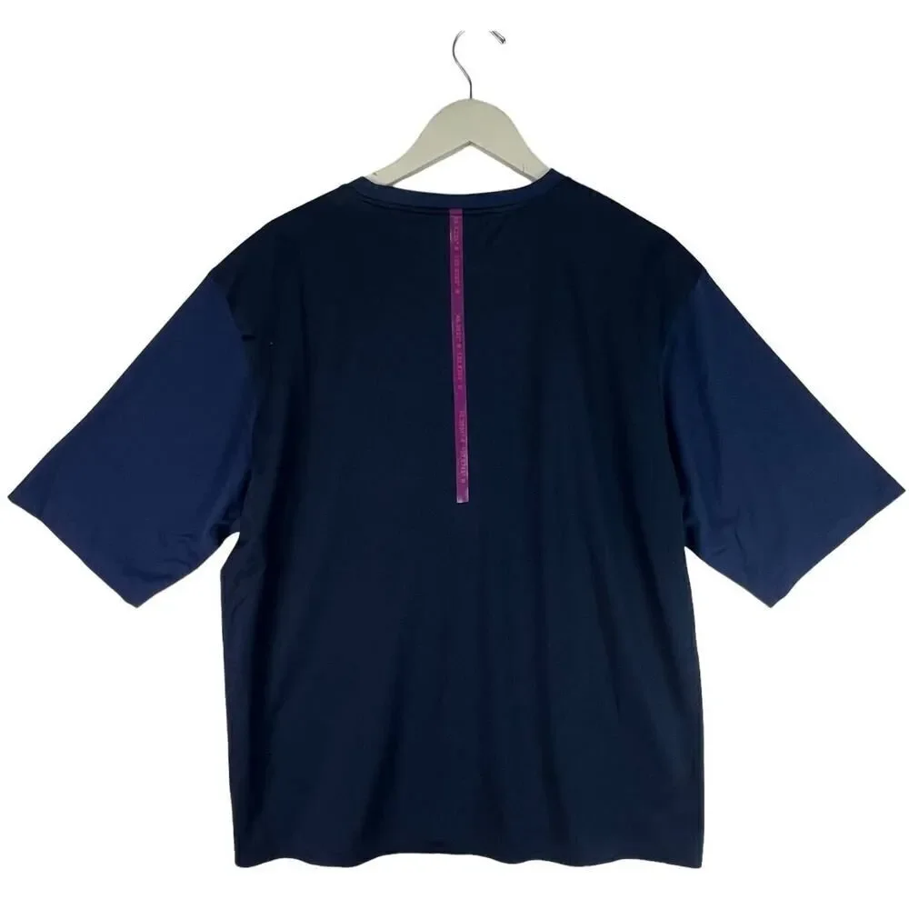 New Dyne Men US M Navy Blue T-Shirt Relaxed Fit Activewear - Picture 2 of 9
